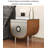 Vintage style movable multifunctional bedside table