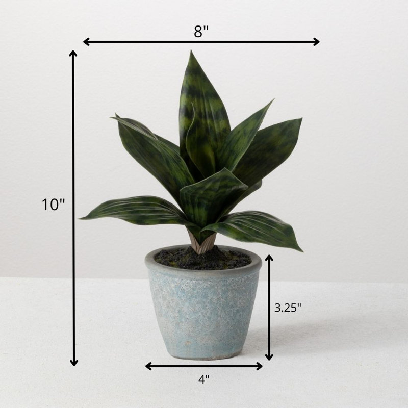 Plante artificielle en pot 6 "Sansevieria