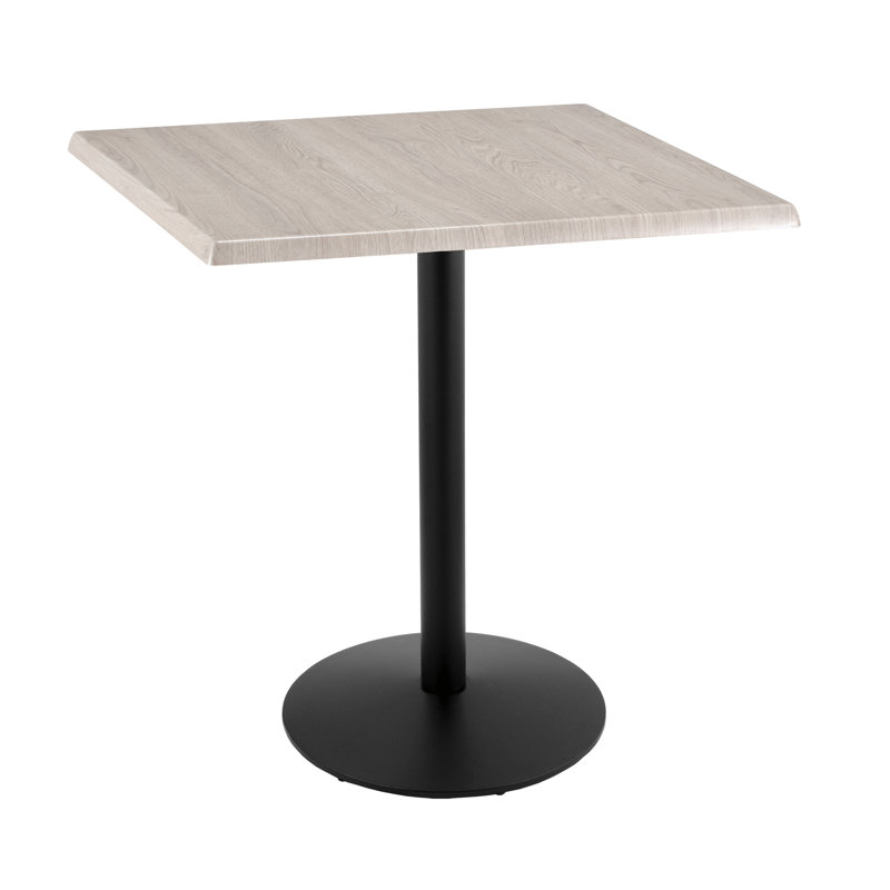 42" Tall, Indoor/Outdoor Table, 36" L x 36" W, White Ash