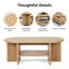 Table basse ovale avec rangement 43,31 po-910044257