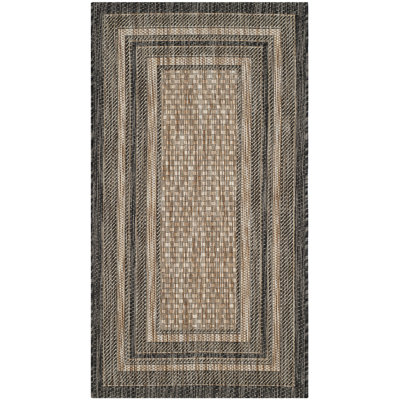 Augustinus Natural/Black Indoor/Outdoor Rug