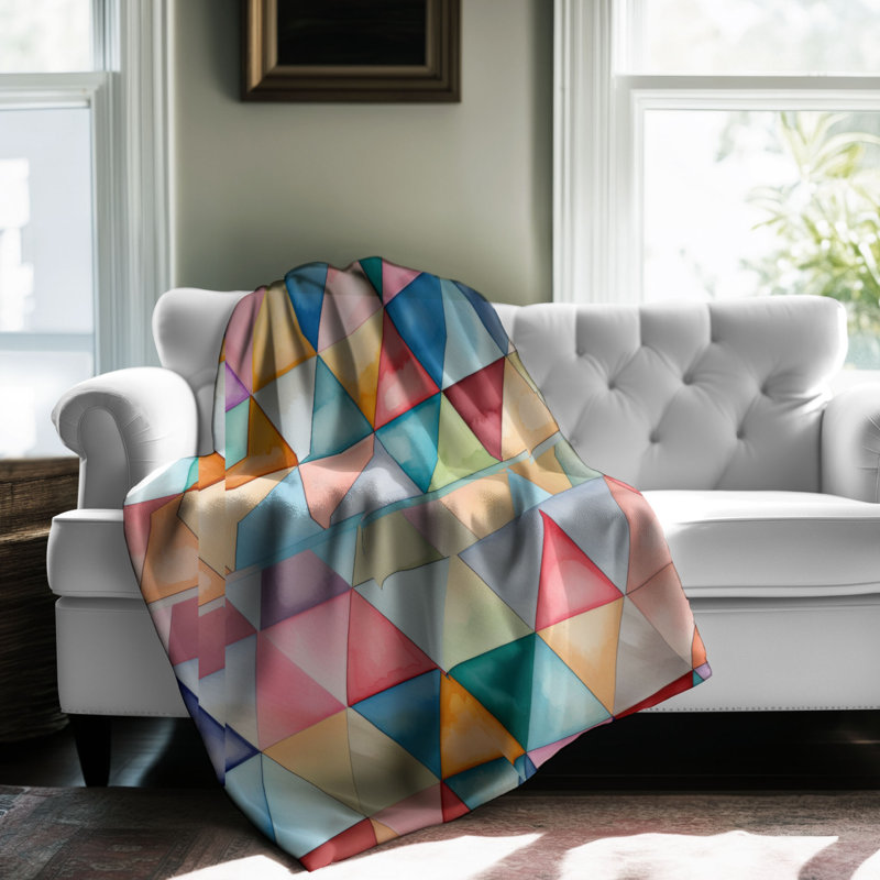 Geometric Weave - 1 Piece Premium Blanket, 50" W x 60" L