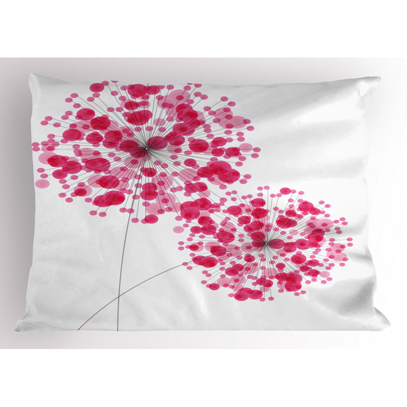 Garden Polyester Floral Sham Set, Twin