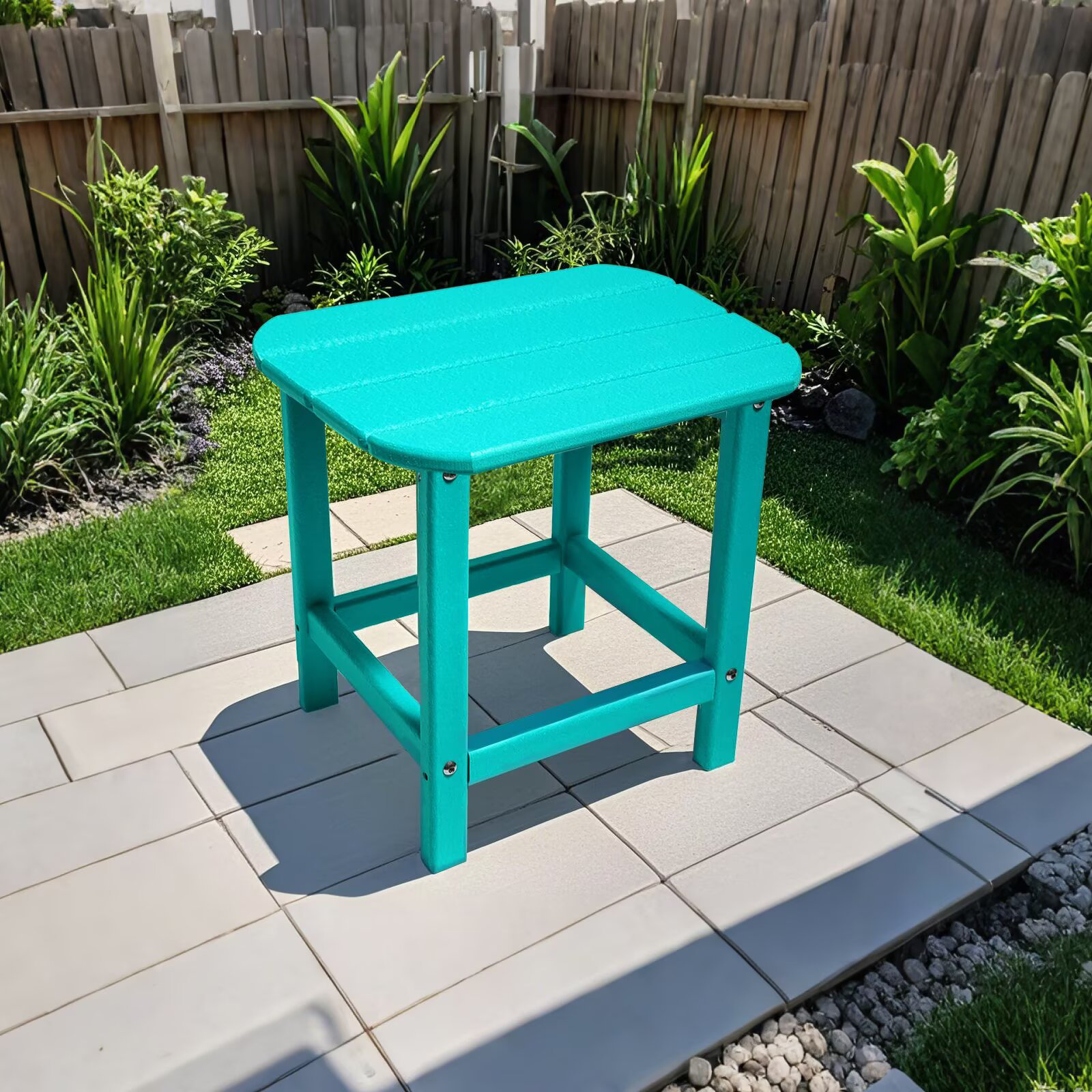 Ebern Designs Small Outdoor Side Tables Adirondack Table Rectangular ...