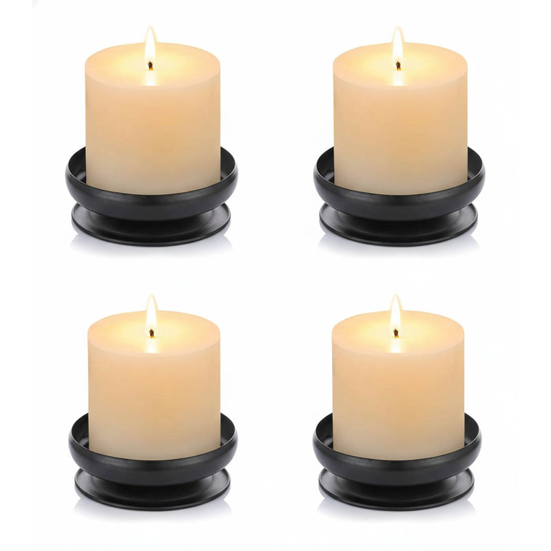 4 Piece Metal Tabletop Pillar Set