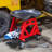 Stalwart Creepers Automotive Stool Chair - Mechanic Stool with Wheels and Tool Storage Tray