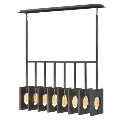 Ludlow 8 - Light Kitchen Island Linear Pendant