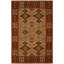 Hand Woven Wool Ikat Area Rug-1166680499