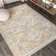Peregrine Ornate Geometric Medallion Light Blue/Ivory Rug