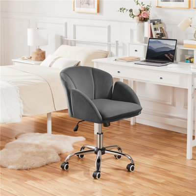 Desk Chair With Petal-shaped Backrest