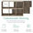 Bookshelf, 11in Display Storage System, Organizer w/ Removable Back Panels-505169663-502108923