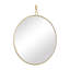 Stopwatch Round Accent Mirror - 40"W x 40"H - Gold-49657723-49634725