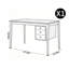 Bureau rectangulaire minimaliste de style européen