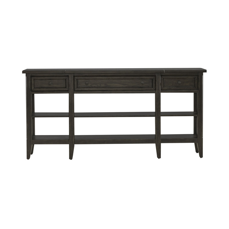 Trelawny 74'' Hall Console Table w/ Open Shelves