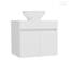 Meuble-lavabo vasque Manchester, tablette ouverte