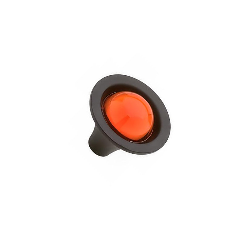 (5 Pack) 1-1/4 inch Knob, Topaz/Black