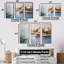 Bleu et vert Monets Lake Reflections 5 - lac, art mural-650672908-650672915