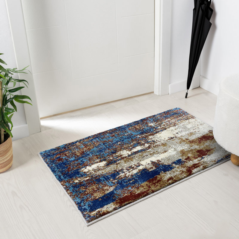 Semiha Abstract Indoor Rug, Rectangle 2' x 3'