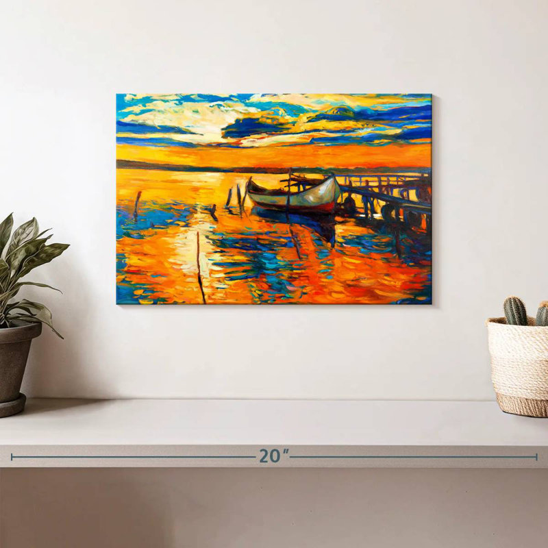 Mehar Fishing Boat, 8" H x 12" W