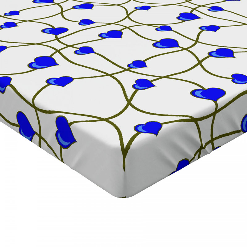 Microfiber Geometric Fitted Sheet, Full Fitted Sheet
