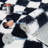 Abstract Rug Checkerboard Area Carpet Machine Washable Non-slip Stain Resistant Rugs for Bedroom,Nursery,Living Room,Home Office-935604623-935604663