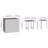 Tables d'appoint Latitude Run® 3 pièces en poly rotin noir-188414391