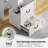 Small Makeup Vanity Set with LED Lights-1715336667