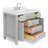 Macnair 42" Single Bathroom Vanity with White Quartz Top-85364143