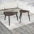 Nesting Tables 2Pc Set Metal And Solid Wood With Space Saving Design