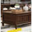 Solid wood vintage distressed coffee table