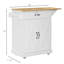 Îlot de cuisine pliable avec tiroir de rangement, chariot utilitaire roulant-1556862463
