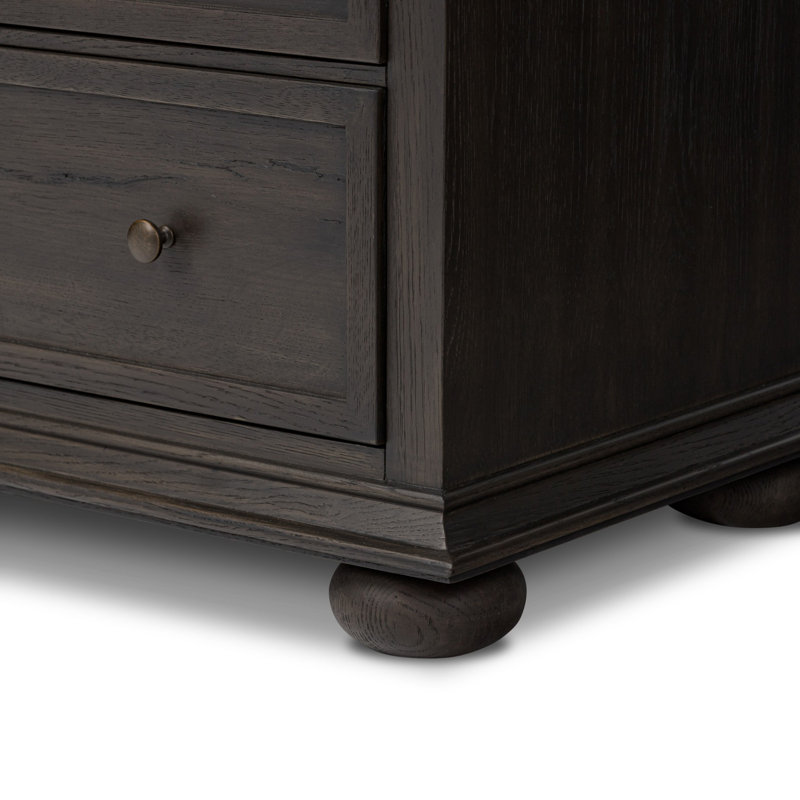 Geoffrey Tall Dresser, Smoked Black