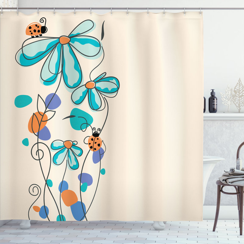 Ensemble de rideau de douche Kids, 69"H x 75"W, Pale Blue