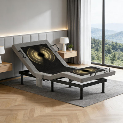Structure de lit massante réglable avec gravité zéro et télécommande sans fil