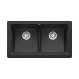 Vintera SILGRANIT 33" L X 19'' W Double Bowl Farmhouse Sink