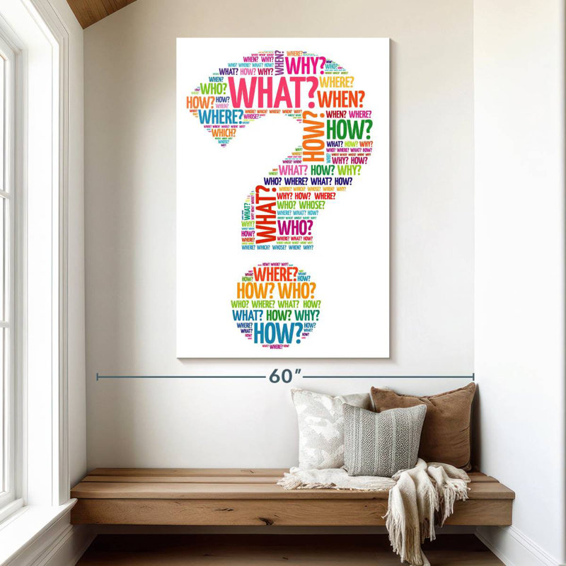 Keiri Question Mark, 51" H x 34" W