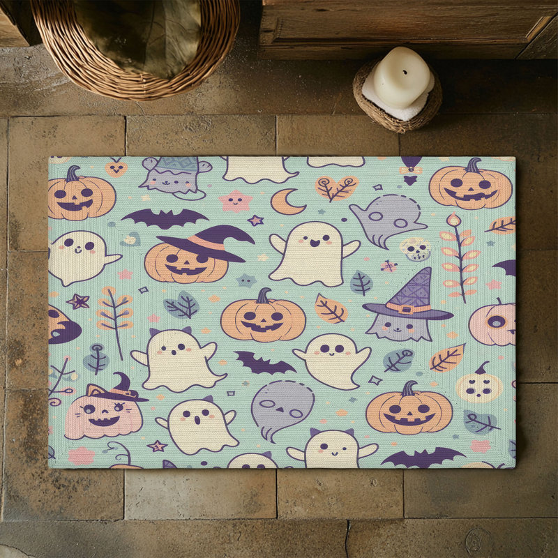 Tapis tressé Eerie Blush Night, Rectangulaire 3 pi x 5 pi