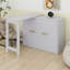Lit simple escamotable avec bureau, lit escamotable en bois avec coussin pliable pour chambre d'amis, petit espace-3620789