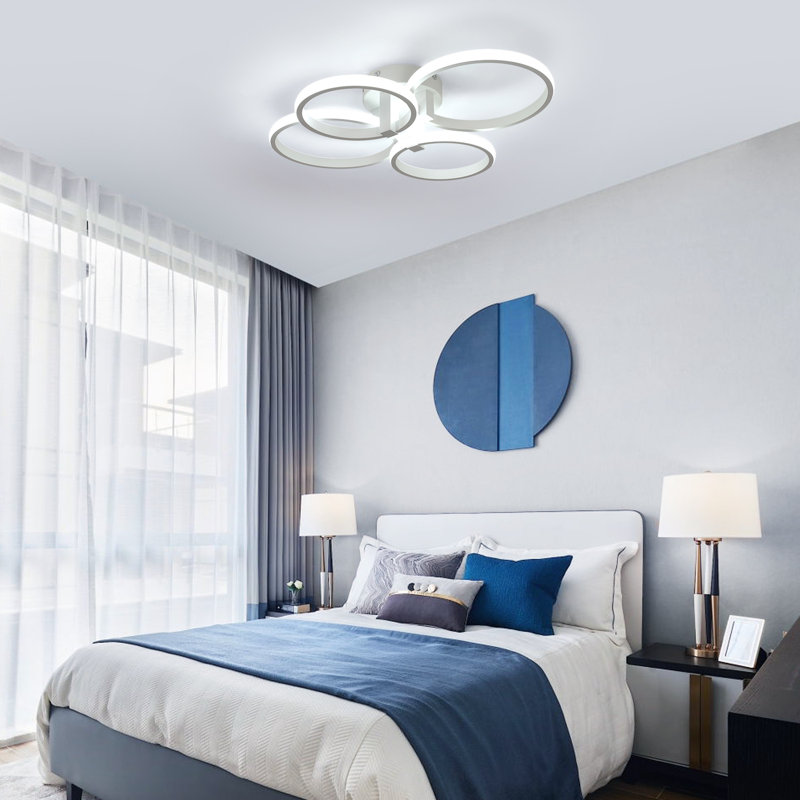 Daizjah 4-Light LED Flush Mount Ceiling Light