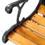 Banc de patio extérieur en fonte