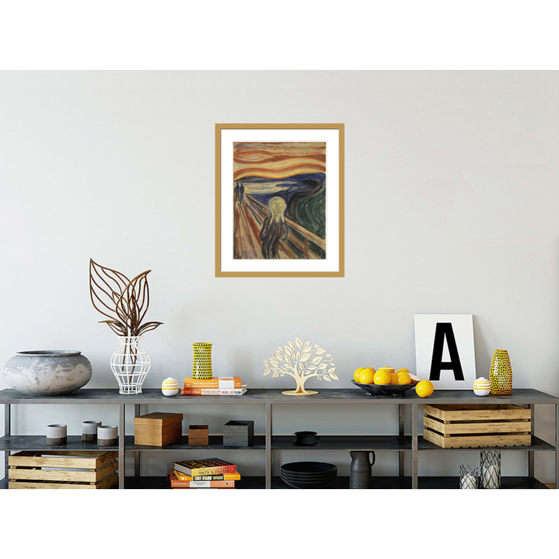 The Scream by Edvard Munch -Framed Giclee Print, 27.96" H x 23.5" W