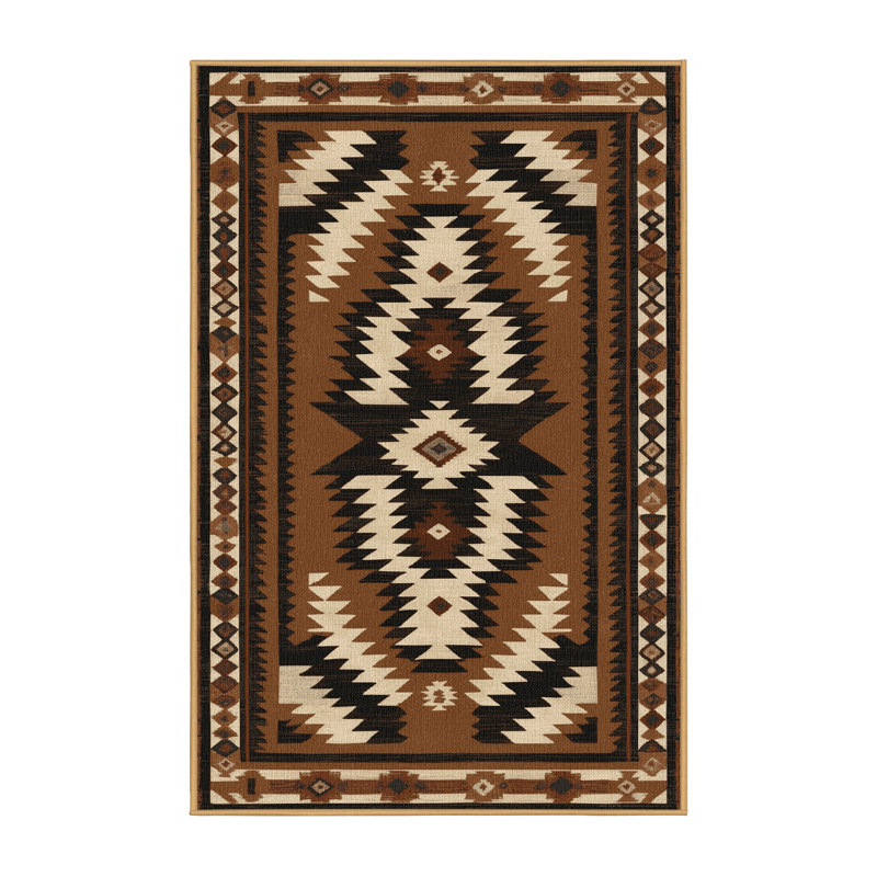  Tapis lavable à motif de bottes de cowboy, Rectangulaire 2 pi x 3 pi