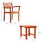 Ensemble de conversation avec chaises empilables 3 pièces Caladesi
