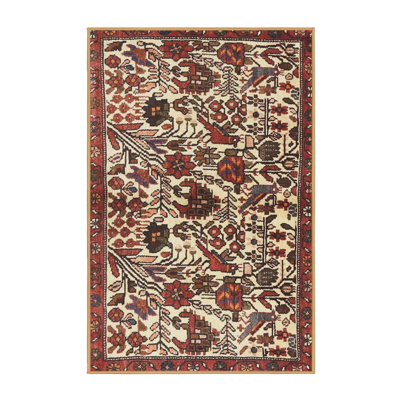 Tapis brun / ivoire, Rectangle 5 pi x 7 pi