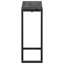 Table d'appoint en stratifié noir pour chambre à coucher - Style contemporain pour salon moderne