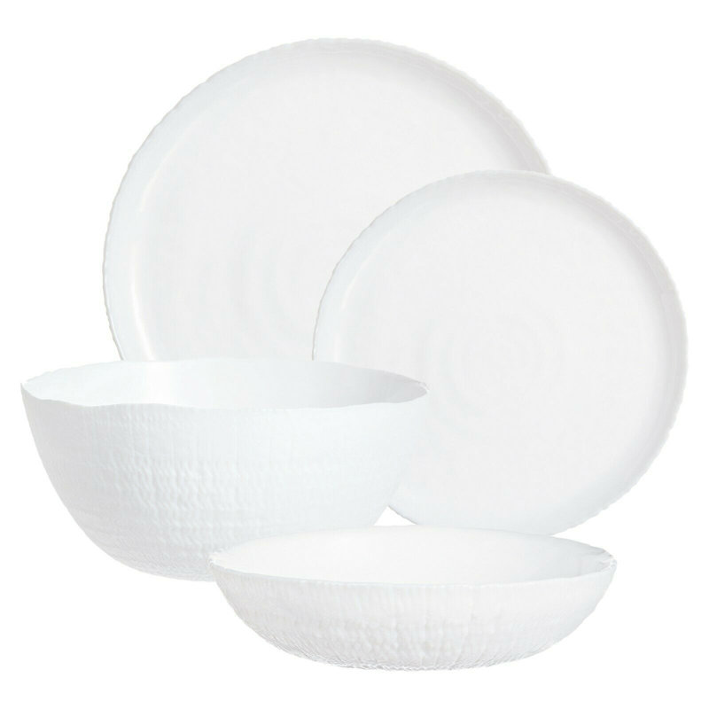 House Of Hampton Hammond Salad Bowl, White