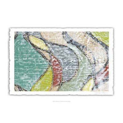 Undulating Color IV by Jennifer Goldberger - Wrapped Canvas Painting