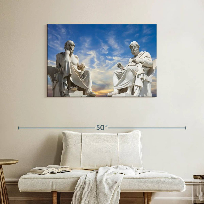 Leisha Platon et Socrate, H 26 po x l 39 po