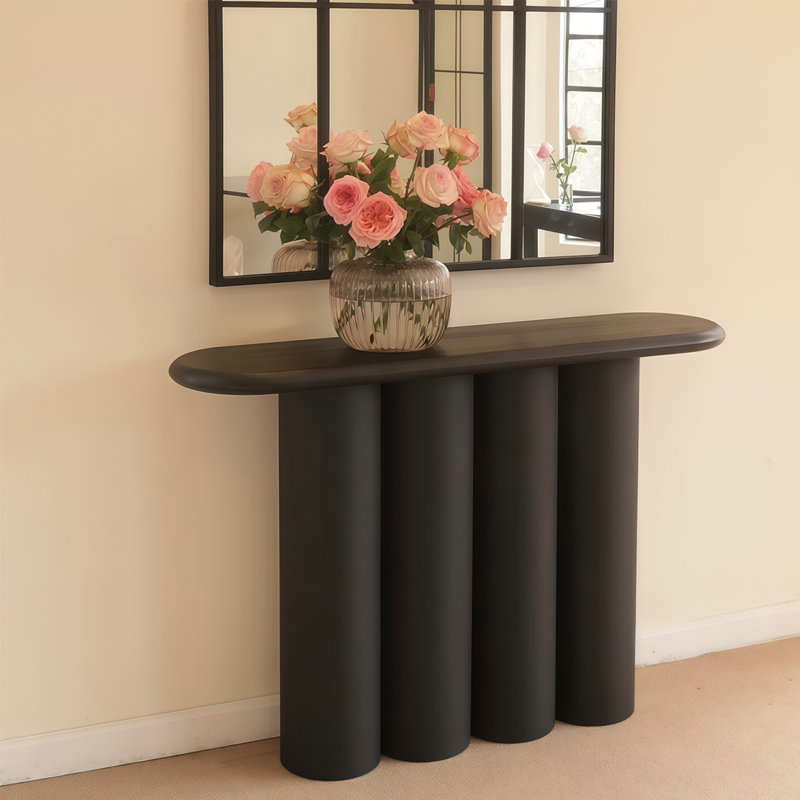 Console Modern Minimalist, H 33,46 po x l 39,37 po x P 11,81 po, Noir