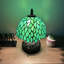 Mini lampe de table Standiff Tiffany vitrail feuilles vertes incluses avec ampoule à DEL Base de libellule H 12 po x l 8 po x P 8 po
